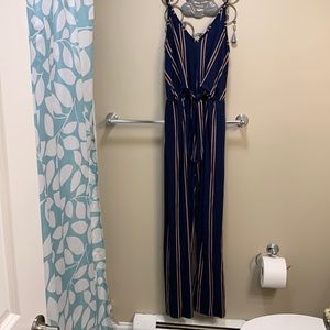 Stripped Maxi Jump Suit